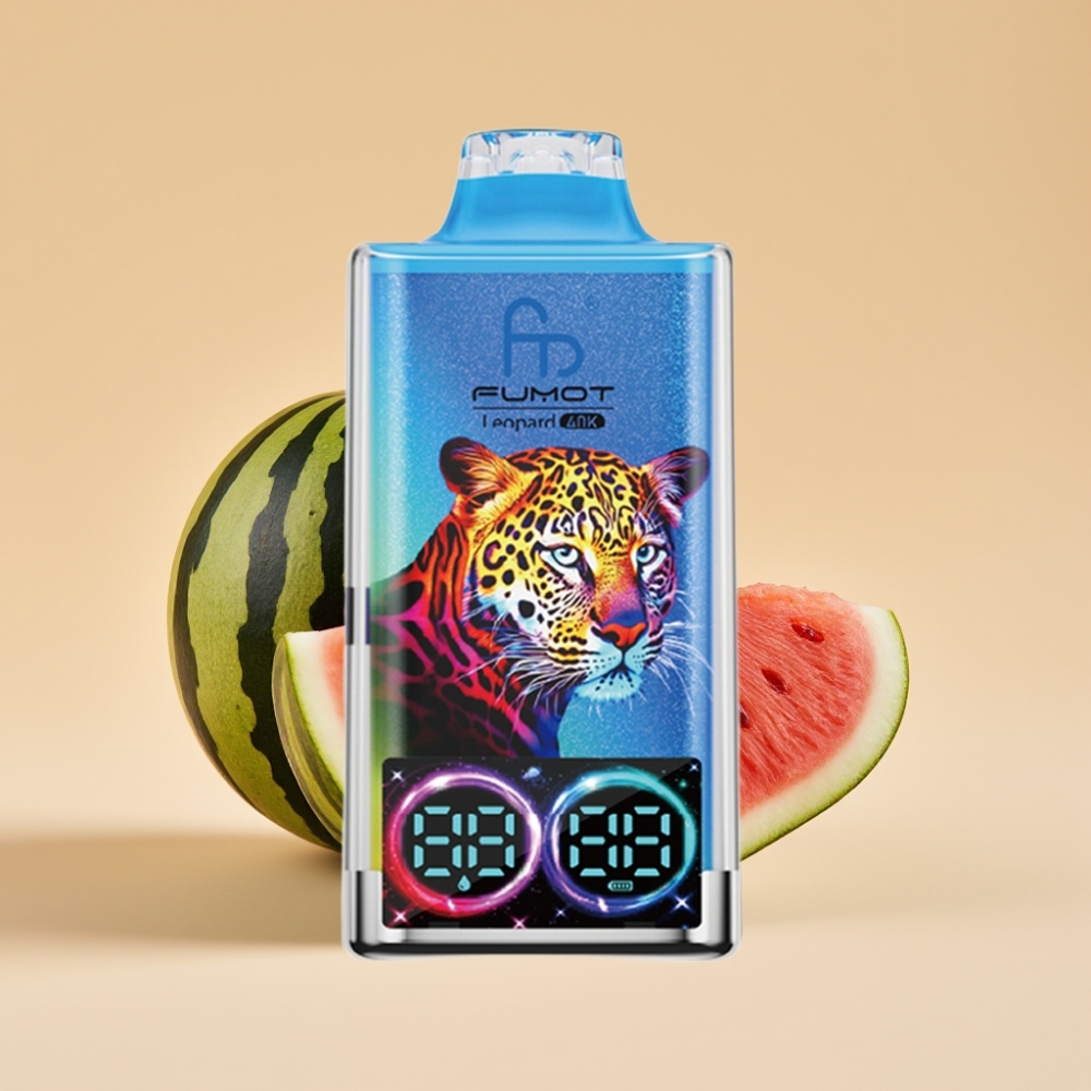 Fumot Leopard 40K Puffs Jednokratni Vape 700mAh Dual Mesh Type-C Lubenica Žvakaća Guma 0%-5% Nicotine