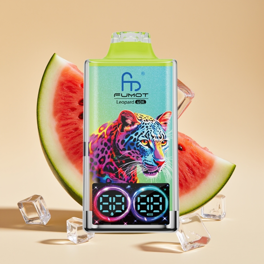 Fumot Leopard 40K Puffs Jednokratni Vape 700mAh Dual Mesh Type-C Watermelon Ice