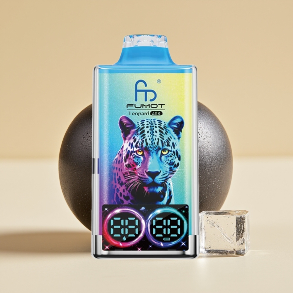 Fumot Leopard 40K Puffs Jednokratni Vape Dual Mesh 700mAh Type-C Crni Zmaj Led