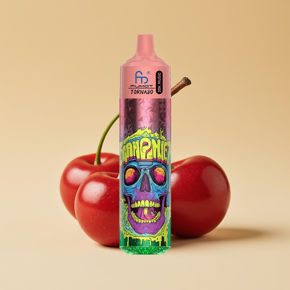 Fumot RandM Tornado 30000 Puffs – 30mL, 2%/5% Nikotin, 1.0 Ohm Mrežni Kalem, Trostruka Trešnja
