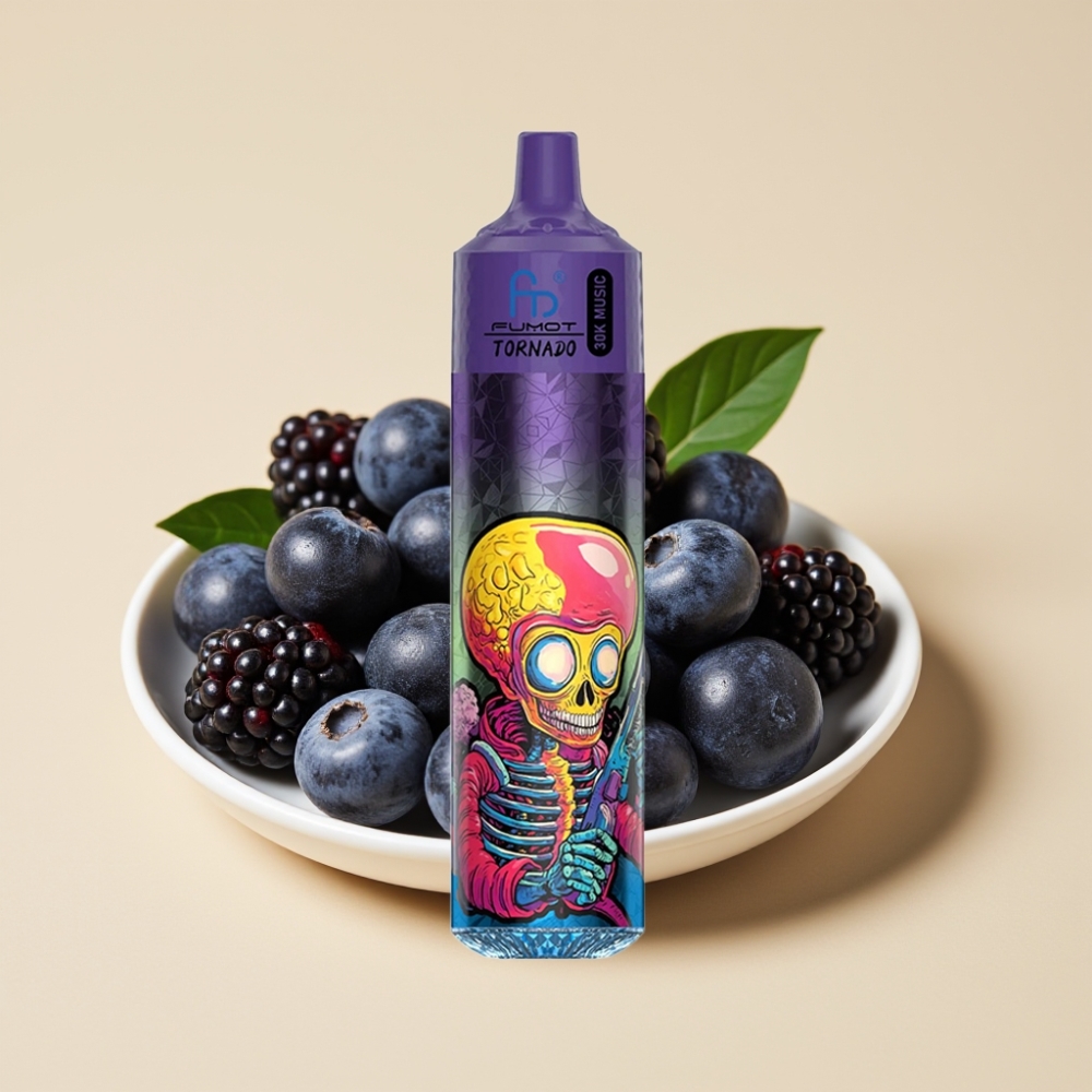 Fumot RandM Tornado 30000 Puffs Jednokratni Vape 30mL 5% Nicotine Blueberry Blackberry