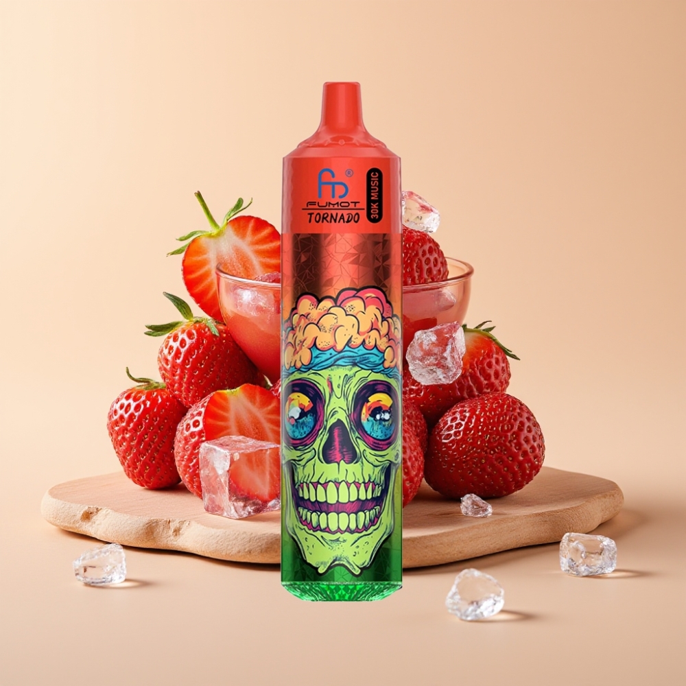Fumot RandM Tornado 30000 Puffs Strawberry Berry Ice 30mL 5% 600mAh LED Display