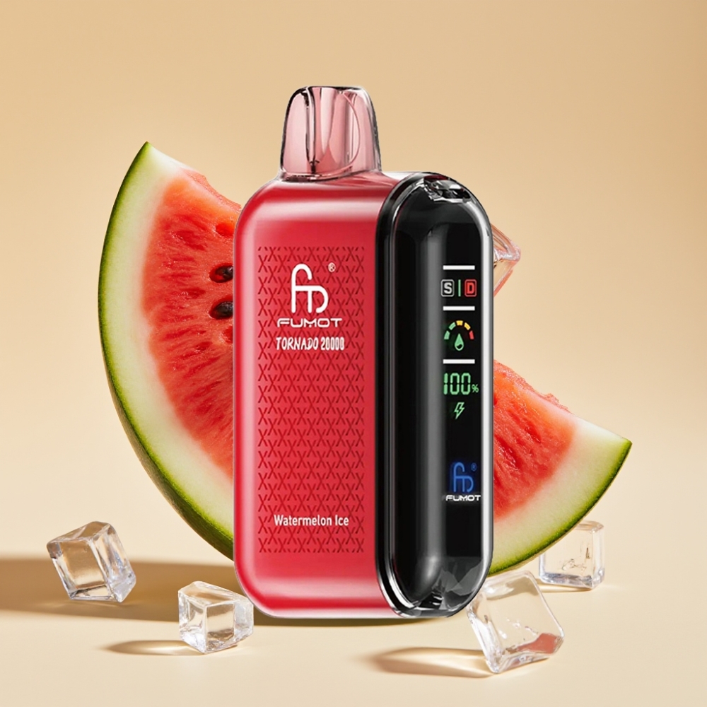 Fumot Tornado 20000 Puffs Dual Mesh 20ml 850mAh Smart Display Watermelon Ice