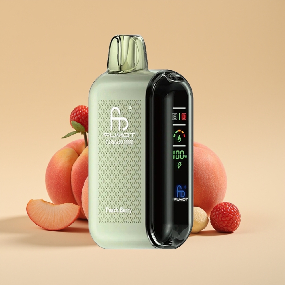 Fumot Tornado 20000 Puffs Dual Mesh 20ml Brestika Jagoda Jednokratni Vape