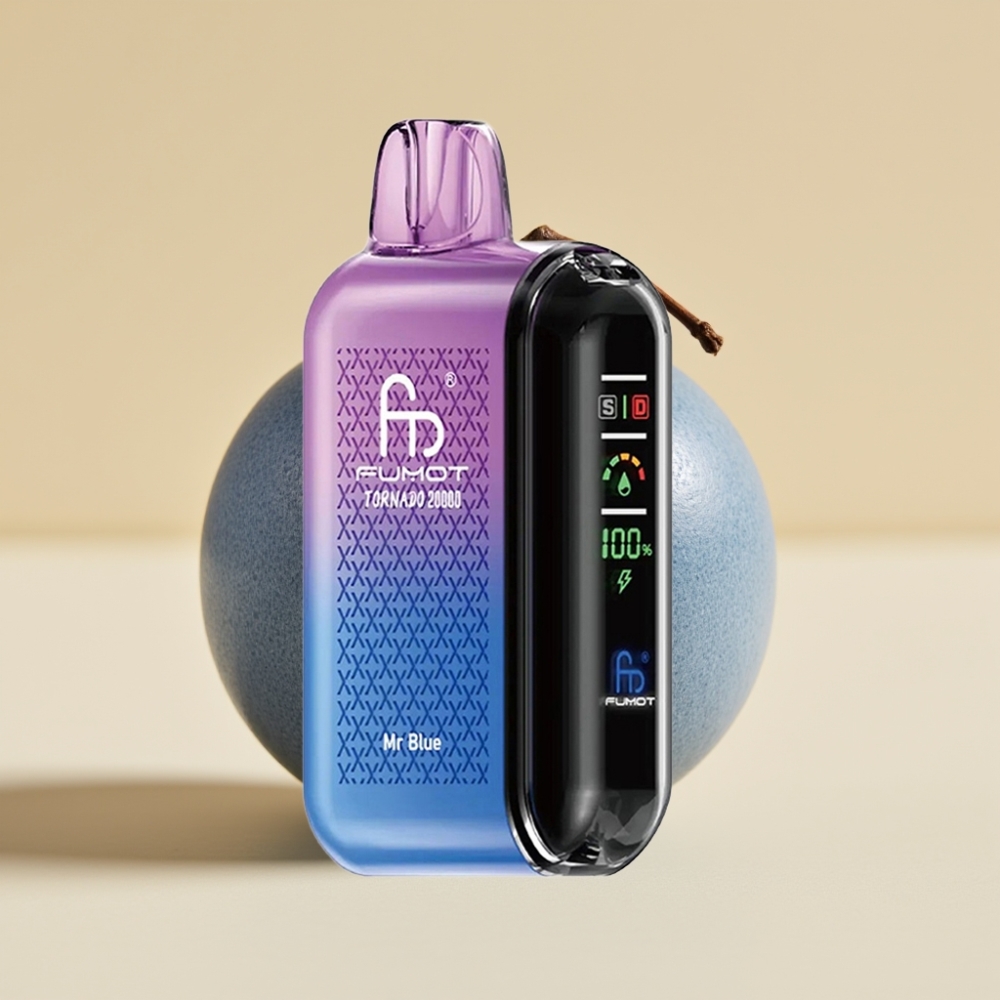Fumot Tornado 20000 Puffs Dual Mesh Coil 20ml 850mAh Smart Display Mr Plavi