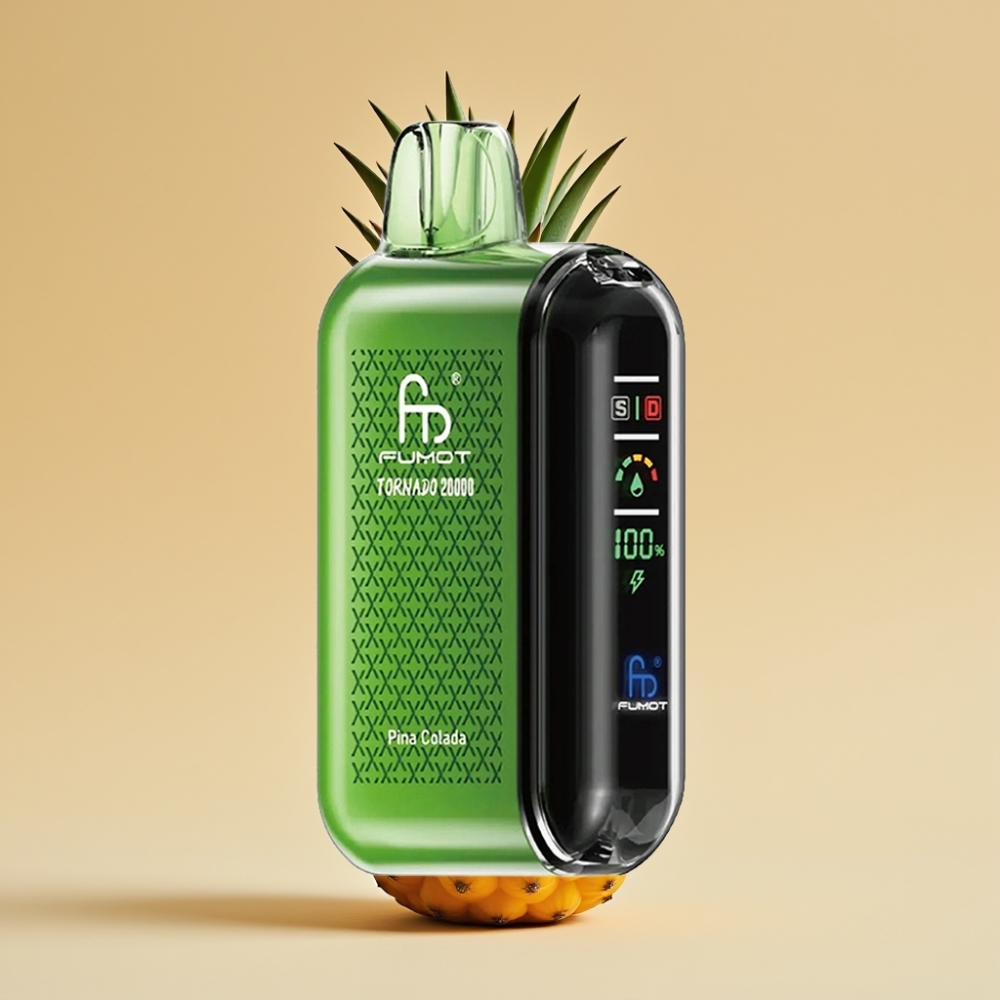 Fumot Tornado 20000 Puffs Dual Mesh Coil 20ml E-liquid 850mAh Rechargeable Pina Kolada Jednokratni Vape
