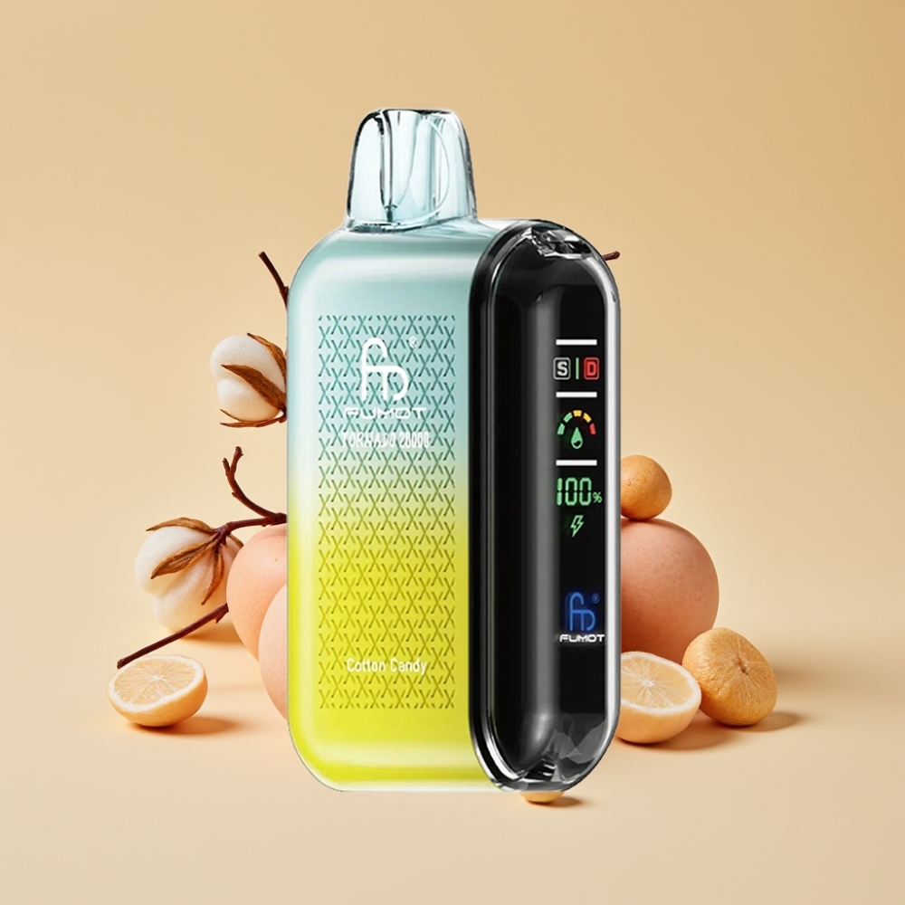 Fumot Tornado 20000 Puffs Dual Mesh Cotton Candy Jednokratni Vape 20ml 850mAh