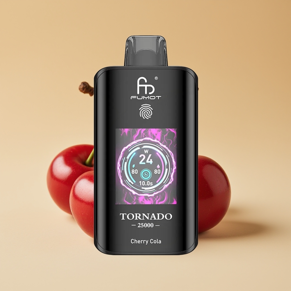 Fumot Tornado 25000 Puffs HD Screen 700mAh Rechargeable 20ml Pre-filled Cherry Cola