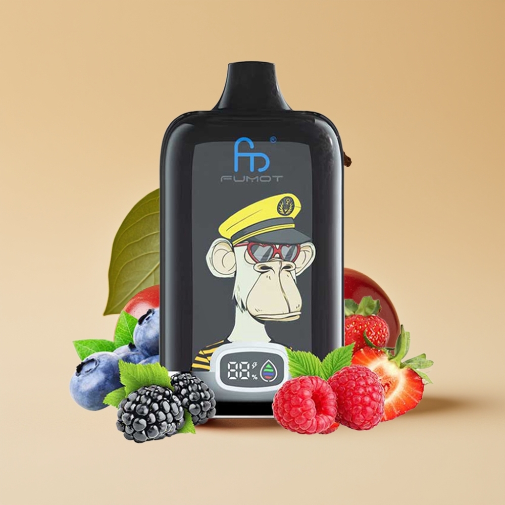 Fumot Tornado Digital Box 12000 Puffs Jednokratni Vape Cherry 20ml E-Liquid Mesh Coil 550mAh Type-C