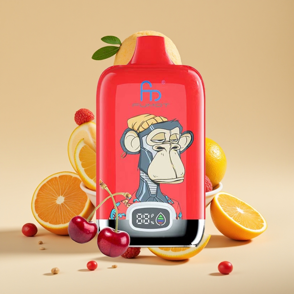 Fumot Tornado Digital Box 12000 Puffs Jednokratni Vape Ledena Sladoled 20ml 550mAh Type-C