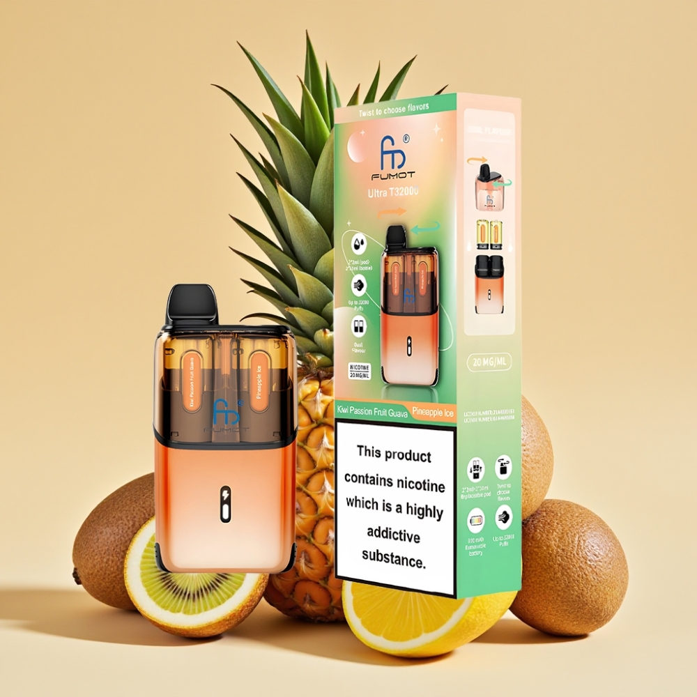 Fumot Ultra T32000 Jednokratni Vape 32000 Puffova 24ml Kiwi Pasulj Guava - Ananas Led