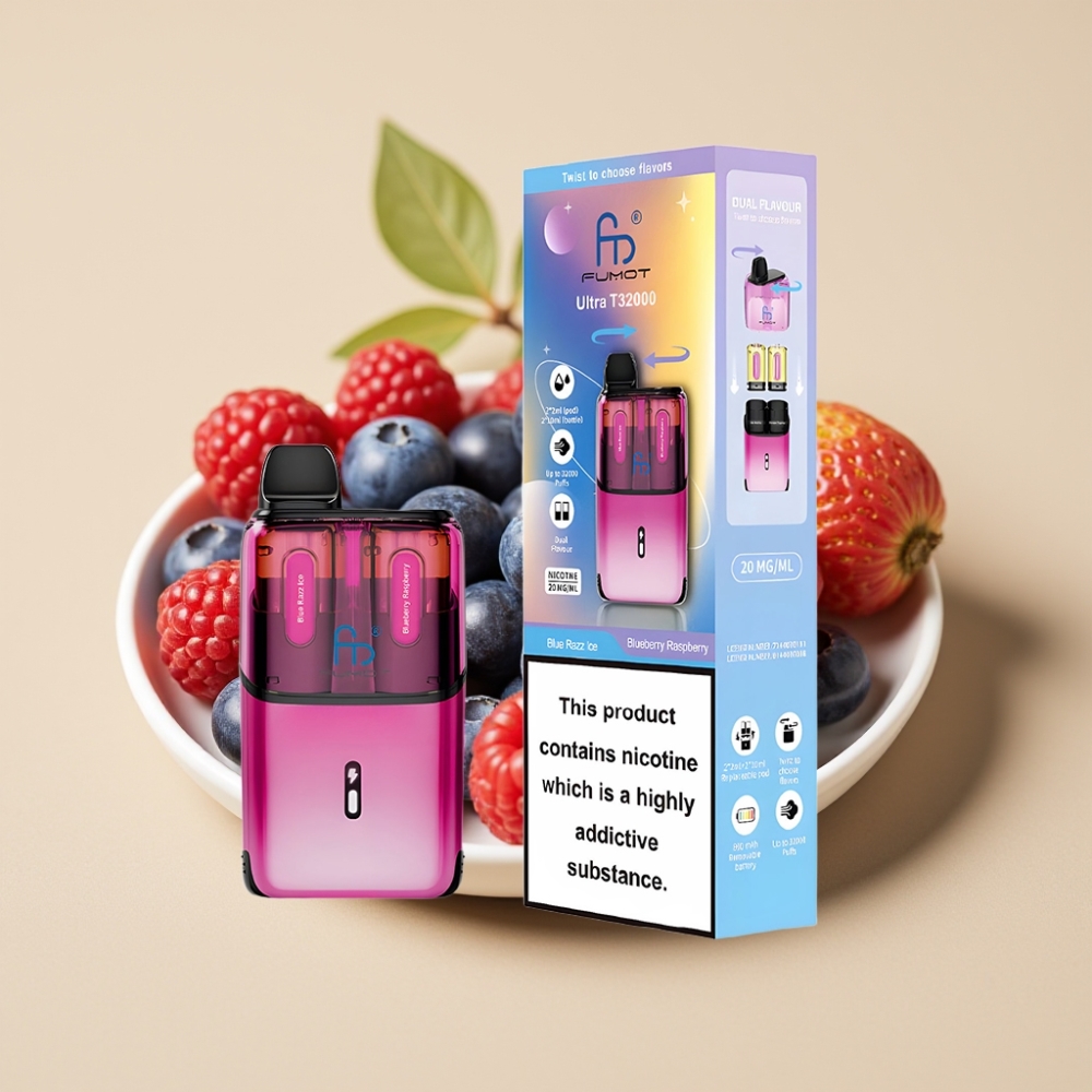 Fumot Ultra T32000 Jednokratni Vape 32000 Puffs 24ml Plava Malina Led - Plava Malina Jagoda