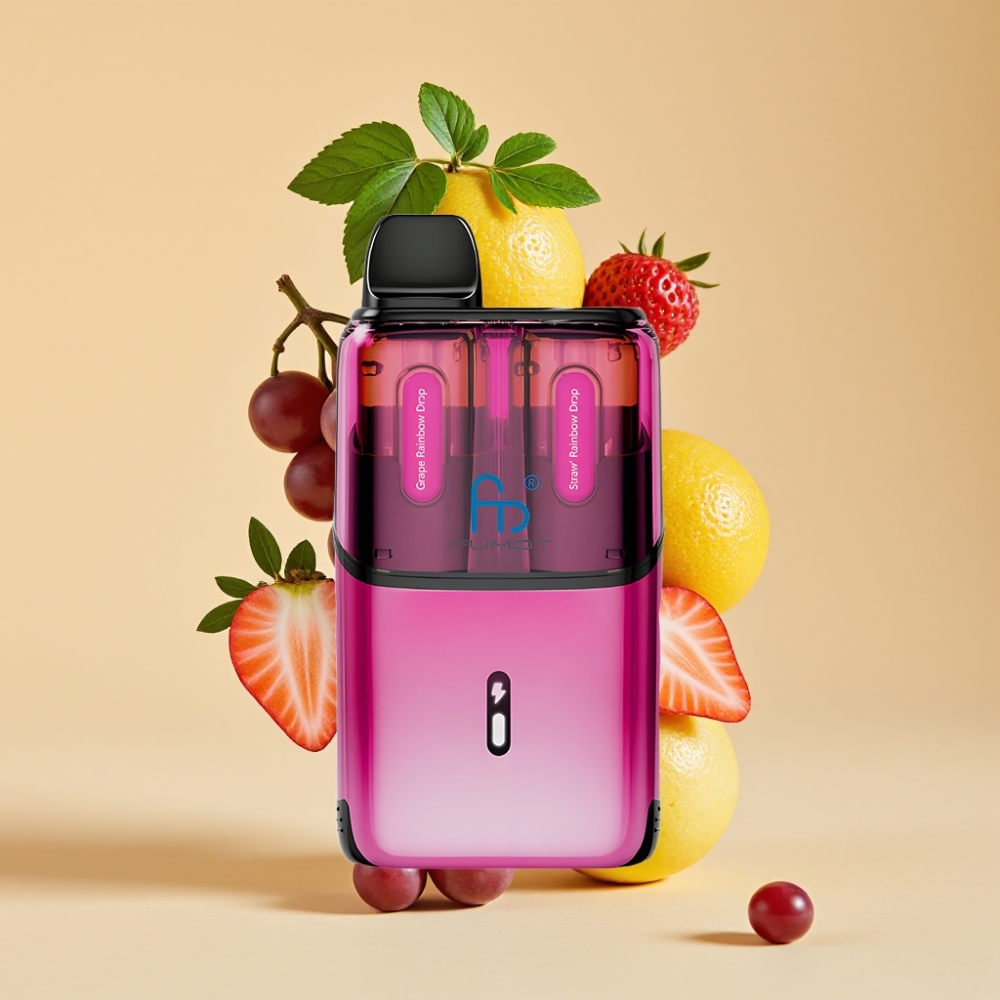 Fumot Ultra T32000 Jednokratni Vape 32000 Puffs 24ml Type-C Fast Charging Grozd-Rainbow Drops Jagoda-Rainbow Drops