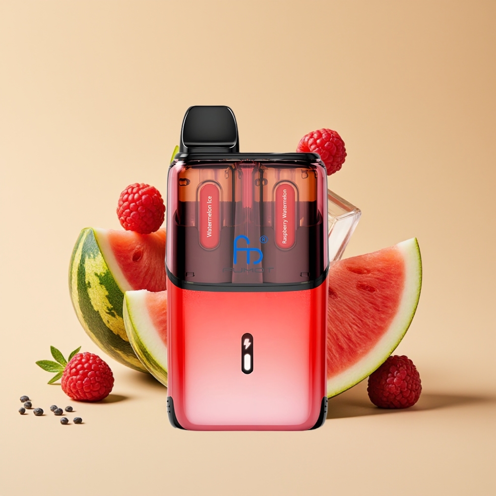 Fumot Ultra T32000 Jednokratni Vape - Lubenica Led - Malina Lubenica, 32000 Puffova, 24ml, 800mAh Baterija, Type-C Punjenje, 20mg Nikotina