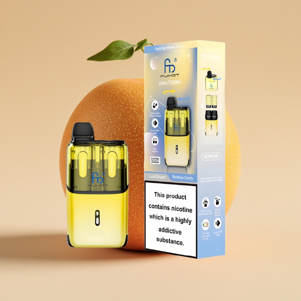 Fumot Ultra T32000 Jednokratni Vape - Lucid San - Duga Slatkiš, 32000 Pufova, 20mg Nikotina, Type-C Punjenje
