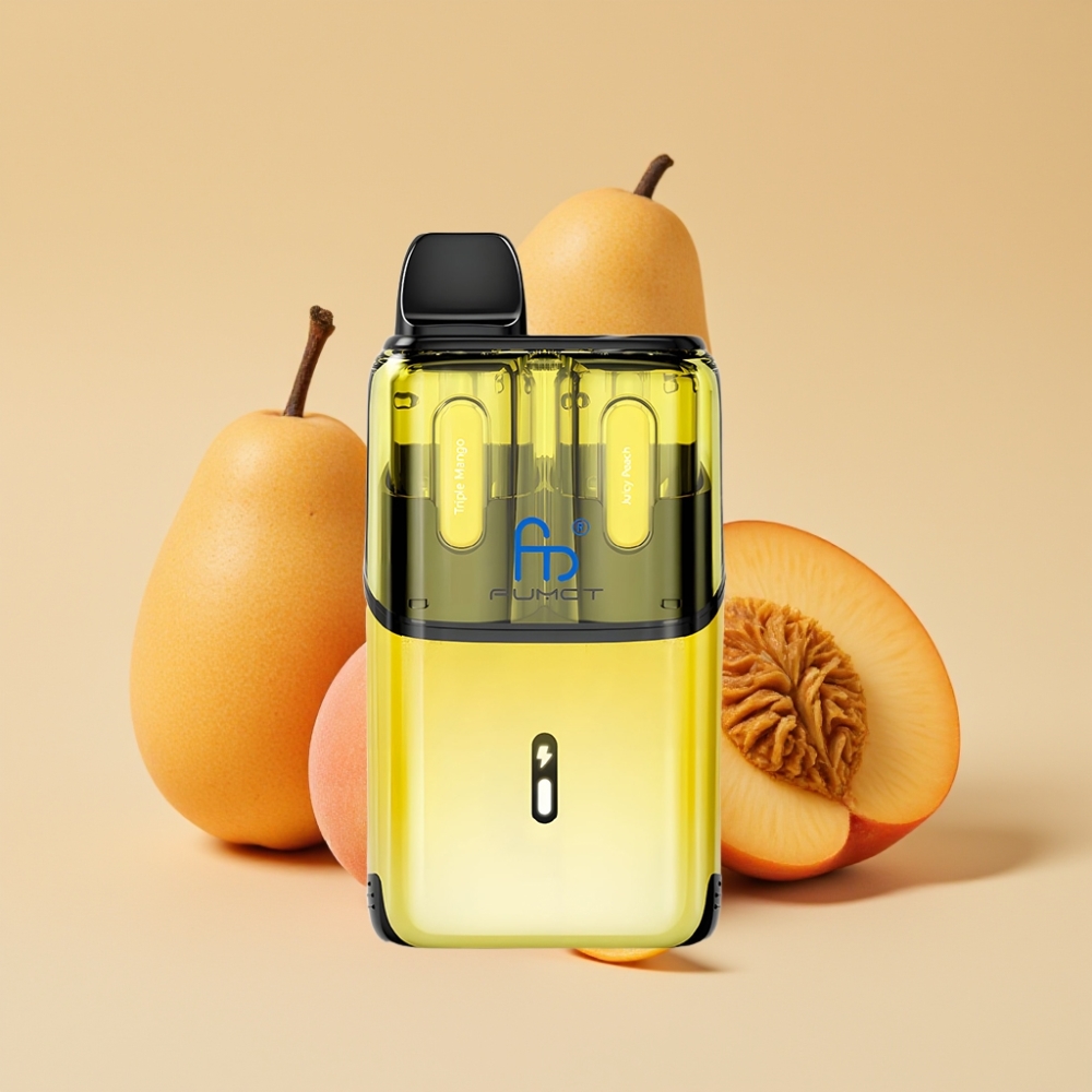 Fumot Ultra T32000 Jednokratni Vape - Trostruki Mango - Sočna Breskva - 32000 Puffova, 800mAh, Type-C, 20mg