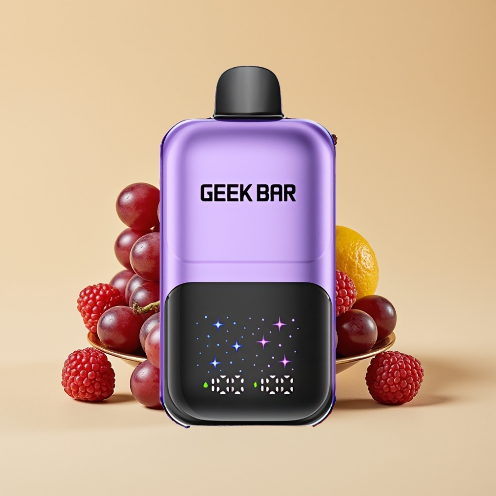 GEEK BAR 2GO Dual Tank 20ml 50000 Puffs Jednokratni Vape Pen Groždje & Malina