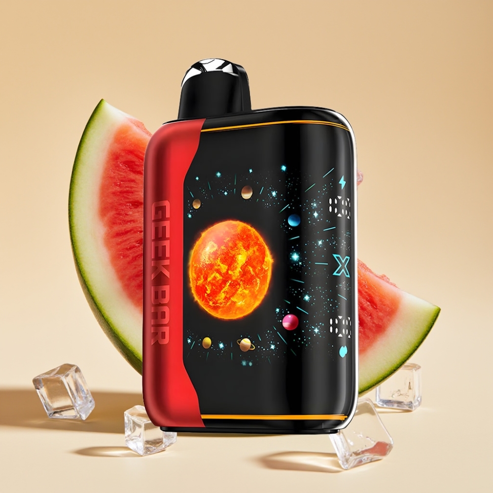 GEEK BAR Platinum Edition 25000 Jednokratni Vape Lubenica Led 20mL 2% Nikotina Dual Mesh Coil USB-C
