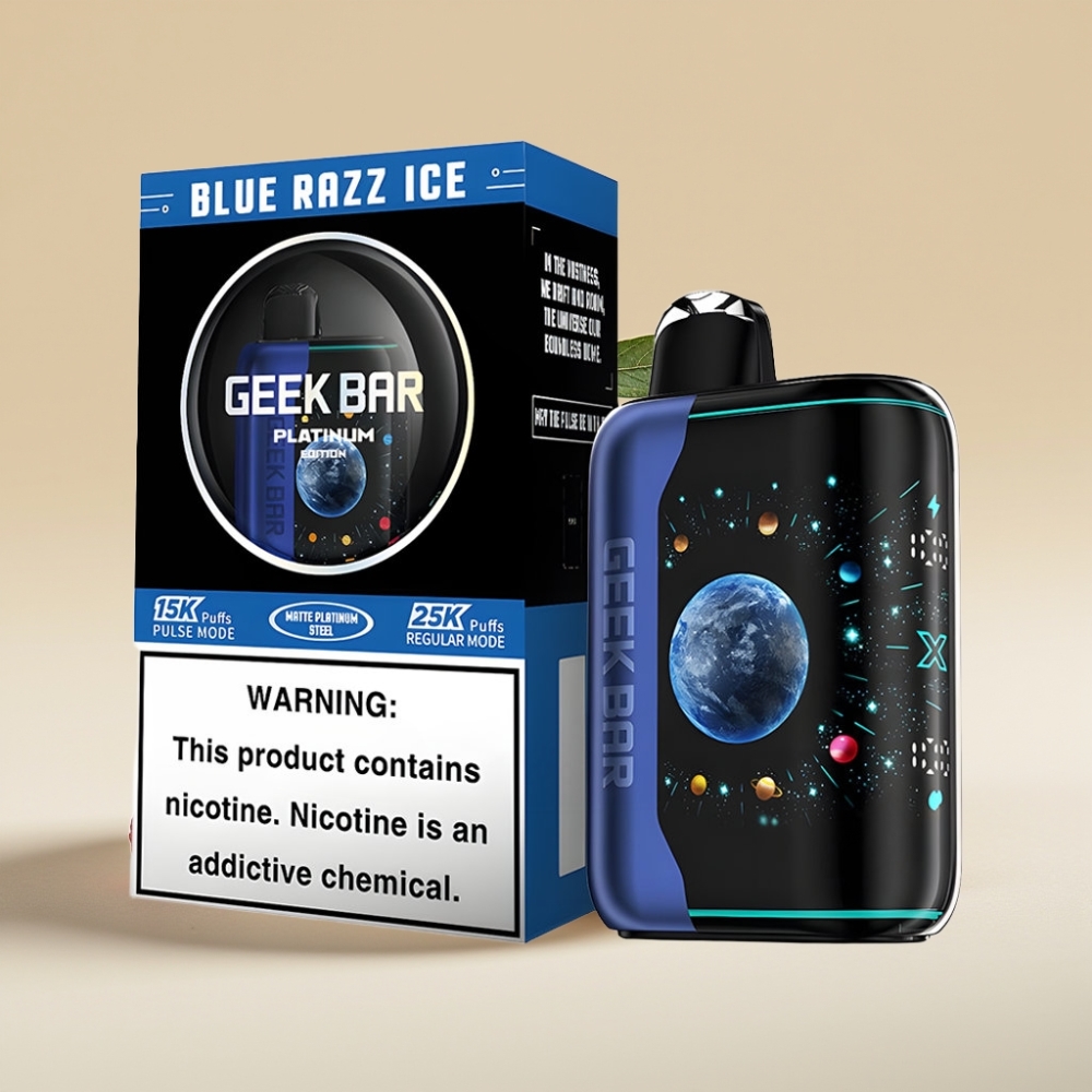 GEEK BAR Platinum Edition 25000 Jednokratni Vape Plavi Malina Led sa Premium Matte Finish i USB-C Punjenje