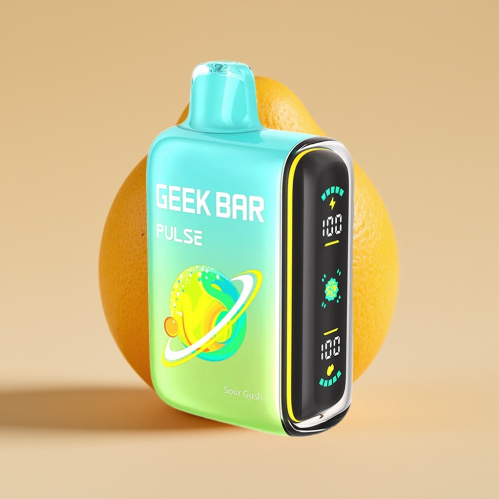 Geek Bar Pulse 15000 Puffova Jednokratni Vape Kisela Edicija – 16ML, 5% Nikotina, USB Type-C