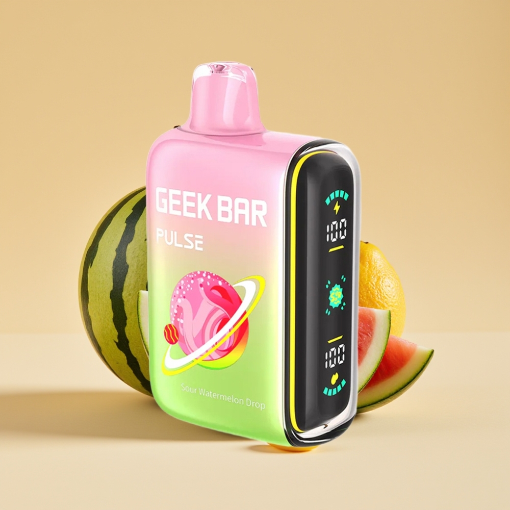 Geek Bar Pulse 15000 Puffova Jednokratni Vape Kisela Edicija – 16ML, 5% Nikotina, USB Type-C