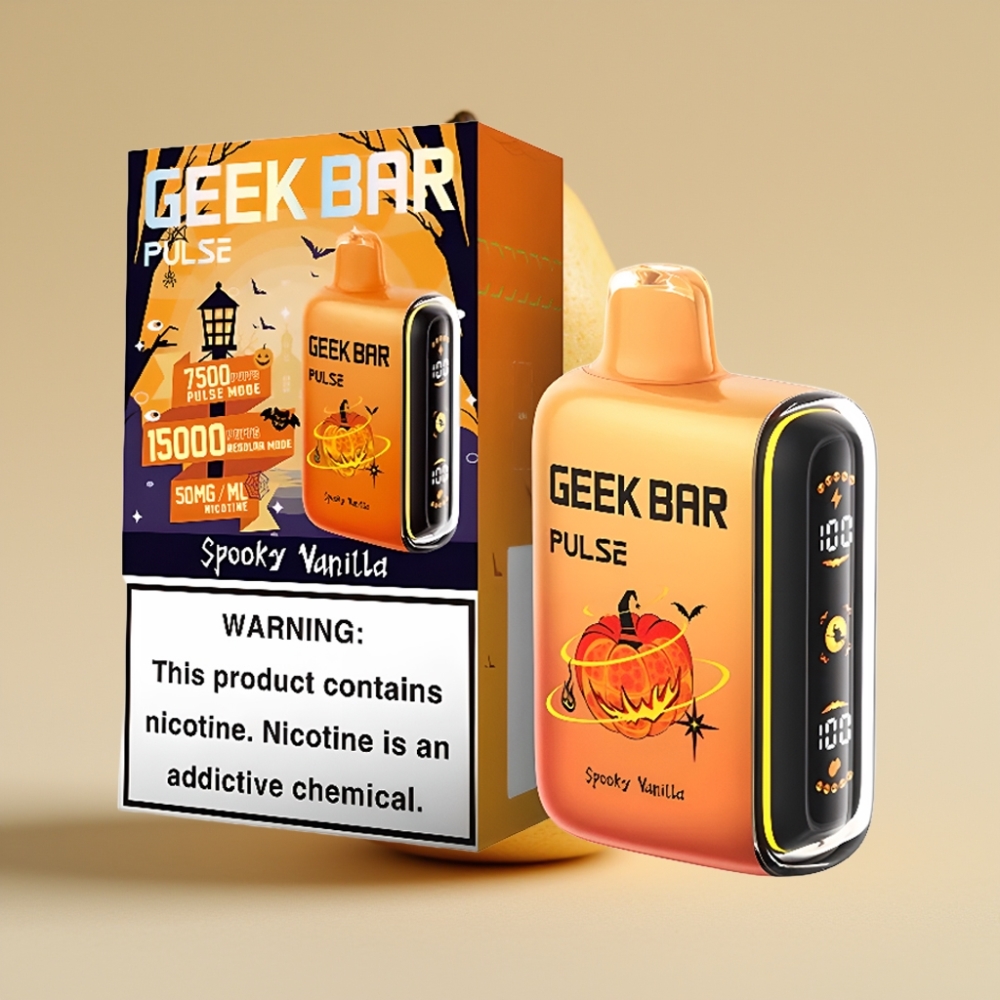 Geek Bar Pulse 15000 Puffs Jednokratni Vape 16ML 5% Nicotine USB Type-C Halloween izdanje