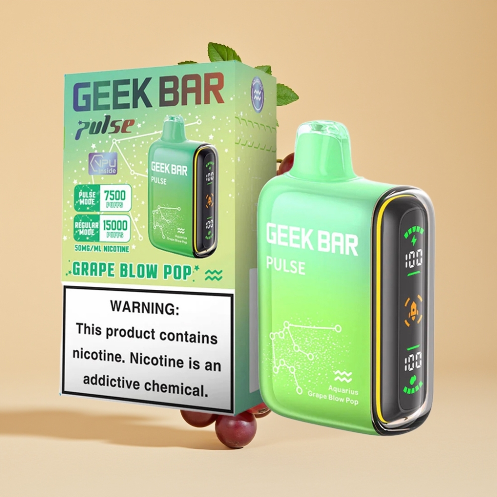Geek Bar Pulse 15000 Puffs Jednokratni Vape 16ML 5% Nicotine USB Type-C Zodijačko izdanje