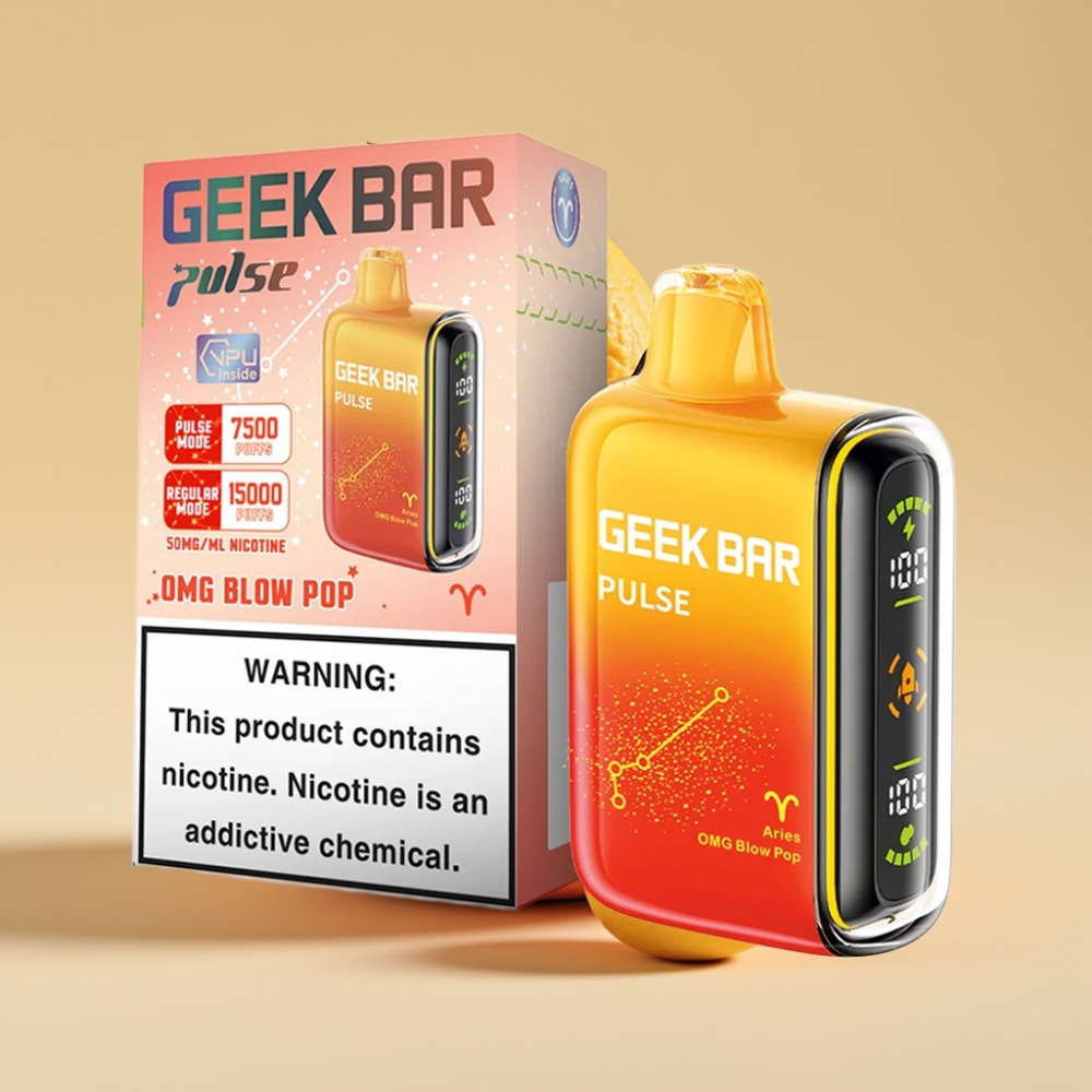 Geek Bar Pulse 15000 Puffs Jednokratni Vape 16ML 5% Nicotine USB Type-C Zodijačko izdanje
