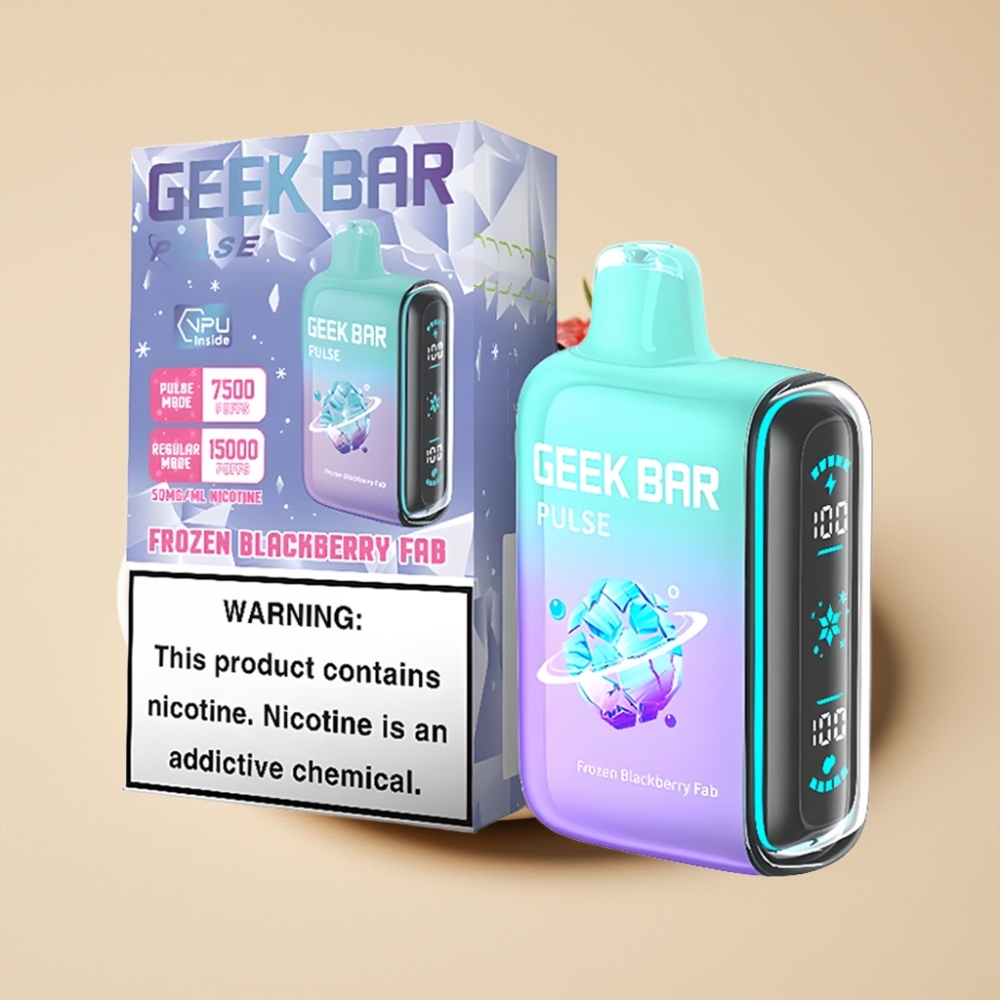 Geek Bar Pulse 15000 Puffs Jednokratni Vape Ledena Edicija – 16ML, 5% Nikotina, USB Type-C