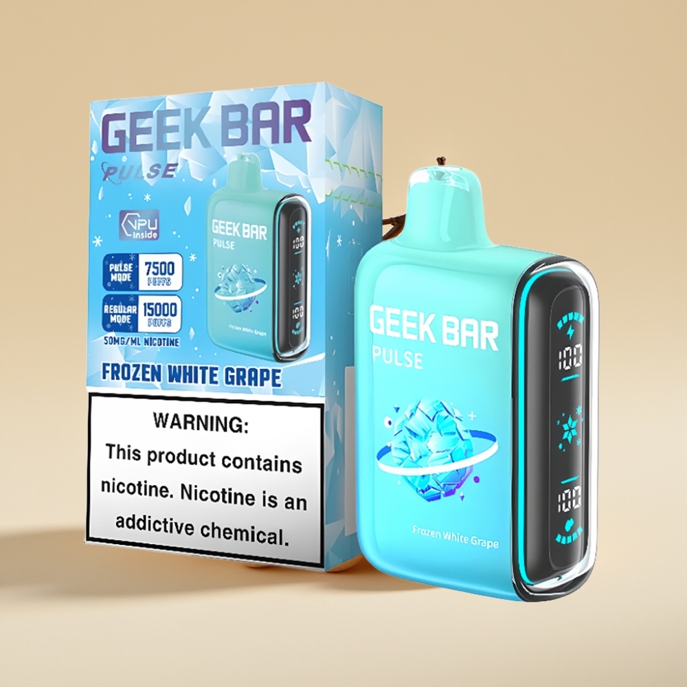 Geek Bar Pulse 15000 Puffs Jednokratni Vape Ledena Edicija – 16ML, 5% Nikotina, USB Type-C
