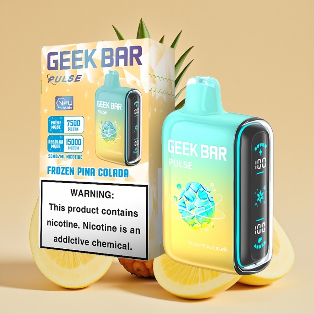 Geek Bar Pulse 15000 Puffs Jednokratni Vape Ledena Edicija – 16ML, 5% Nikotina, USB Type-C