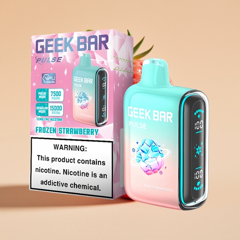 Geek Bar Pulse 15000 Puffs Jednokratni Vape Ledena Edicija – 16ML, 5% Nikotina, USB Type-C