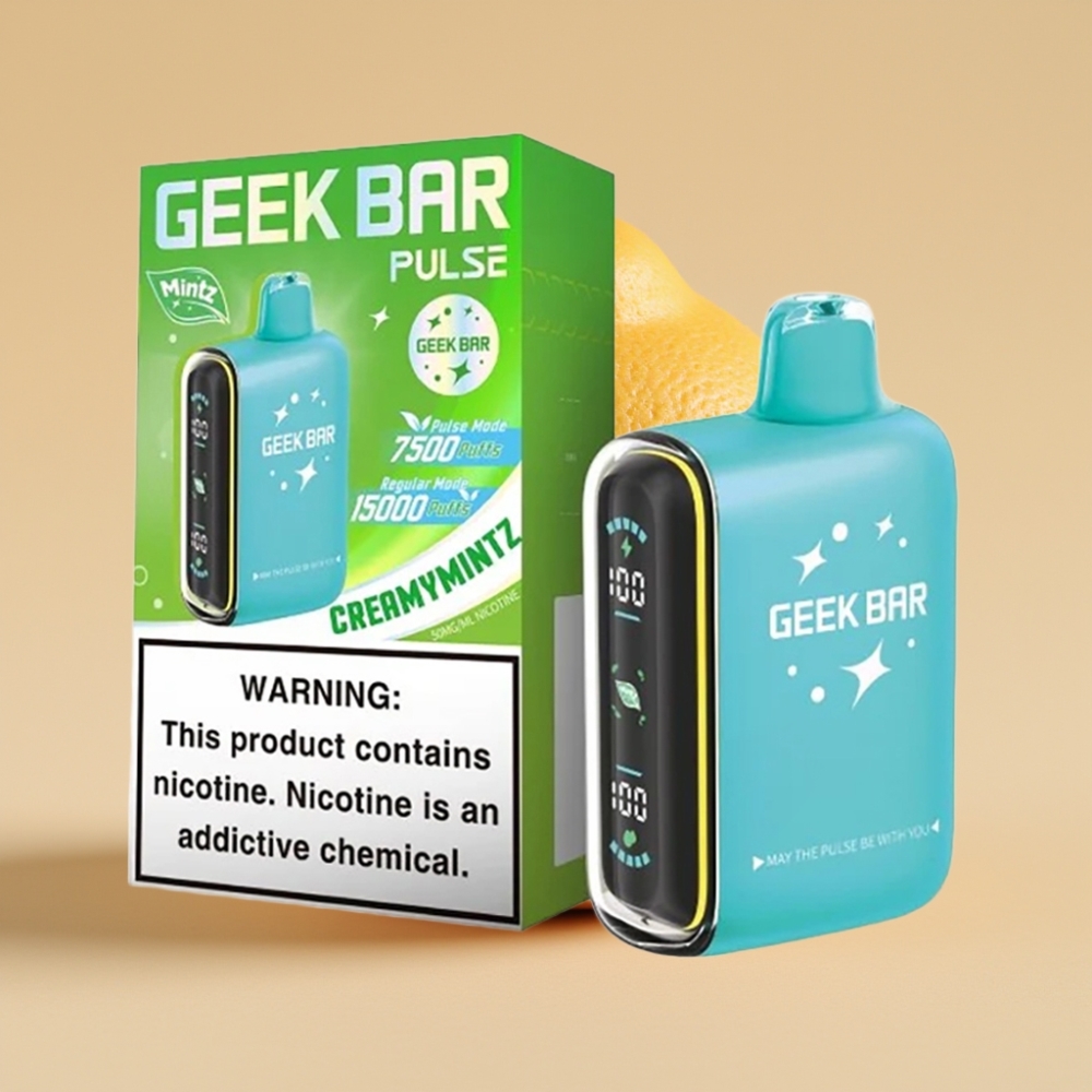 Geek Bar Pulse 15000 Pufova Dispozabil Vape Menta Edition – 16ML, 5% Nikotina, USB Type-C