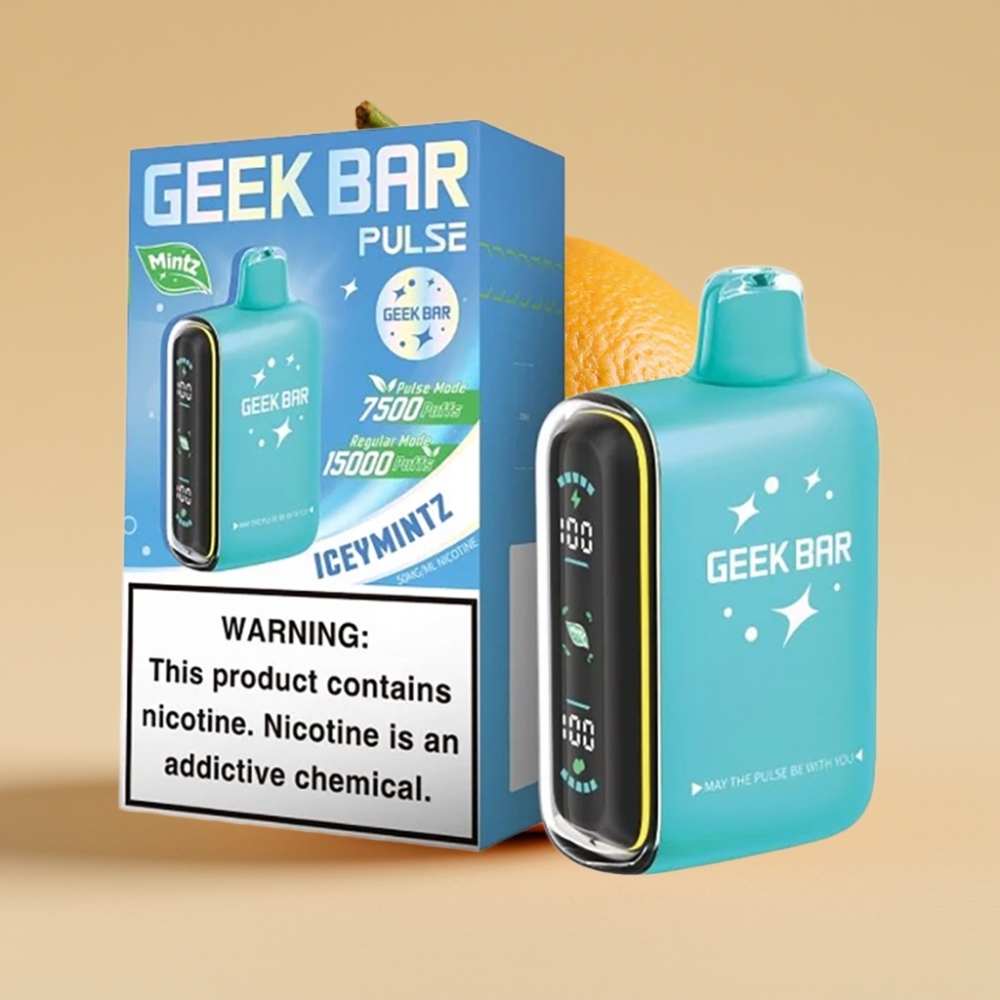Geek Bar Pulse 15000 Pufova Dispozabil Vape Menta Edition – 16ML, 5% Nikotina, USB Type-C