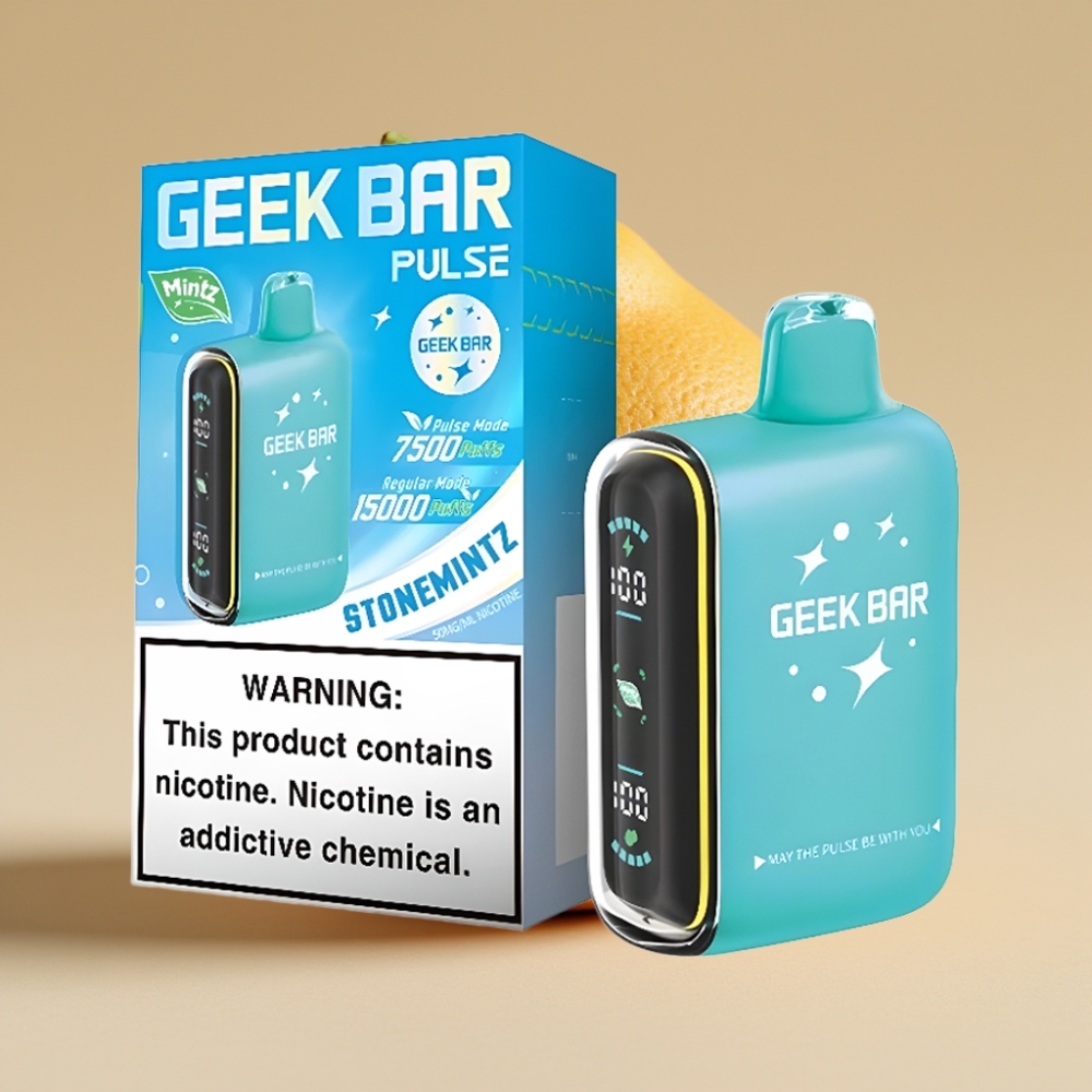 Geek Bar Pulse 15000 Pufova Dispozabil Vape Menta Edition – 16ML, 5% Nikotina, USB Type-C