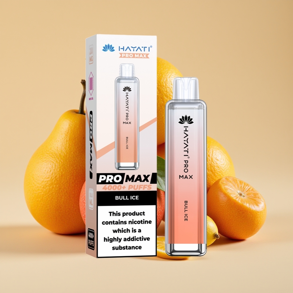 Hayati Pro Max 4000 Puffs Jednokratni Vape Bik Led - Dual Mesh Coil, 1400mAh, Bik Led Aroma
