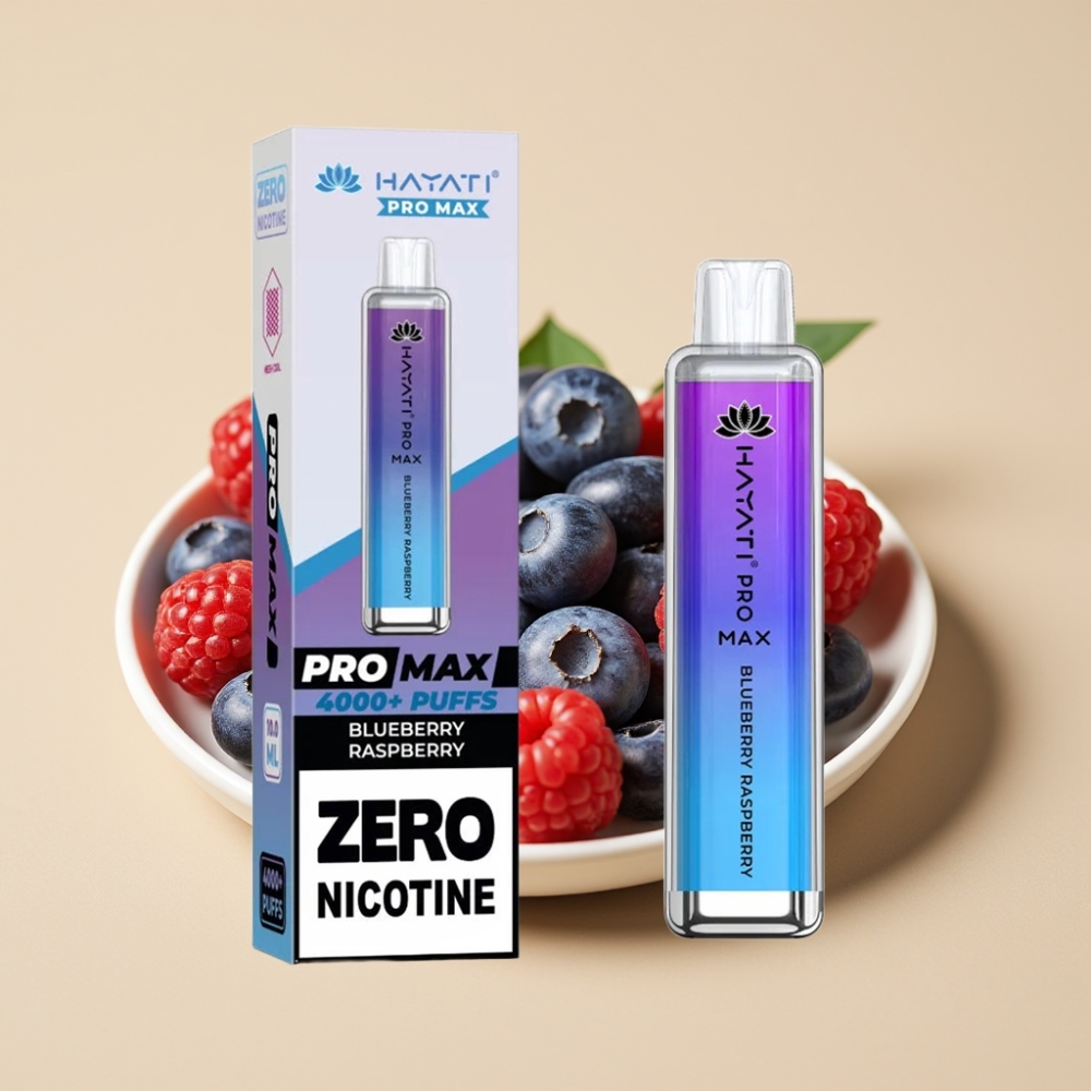 Hayati Pro Max 4000 Puffs Jednokratni Vape Borovnica Malina sa 5% Nikotina, 1400mAh Baterija
