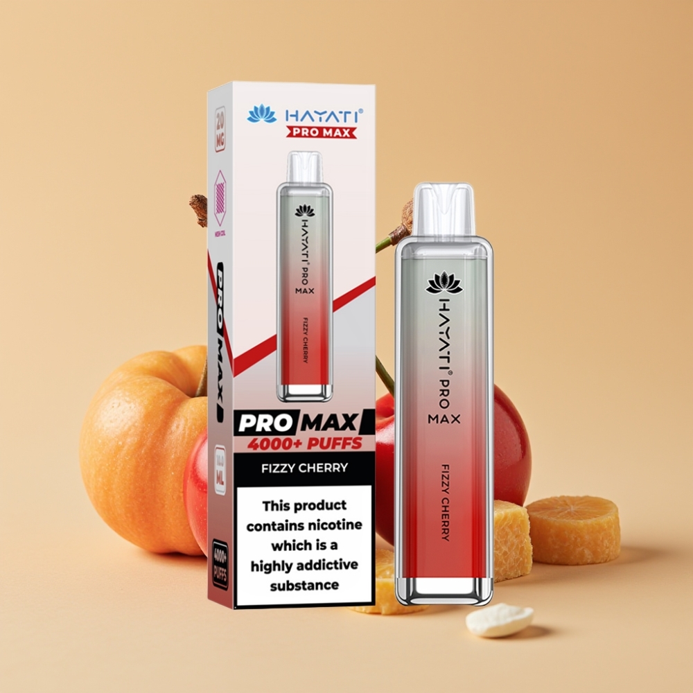 Hayati Pro Max 4000 Puffs Jednokratni Vape Gazirana Trešnja – Dual Mesh Coil, 1400mAh, TPD