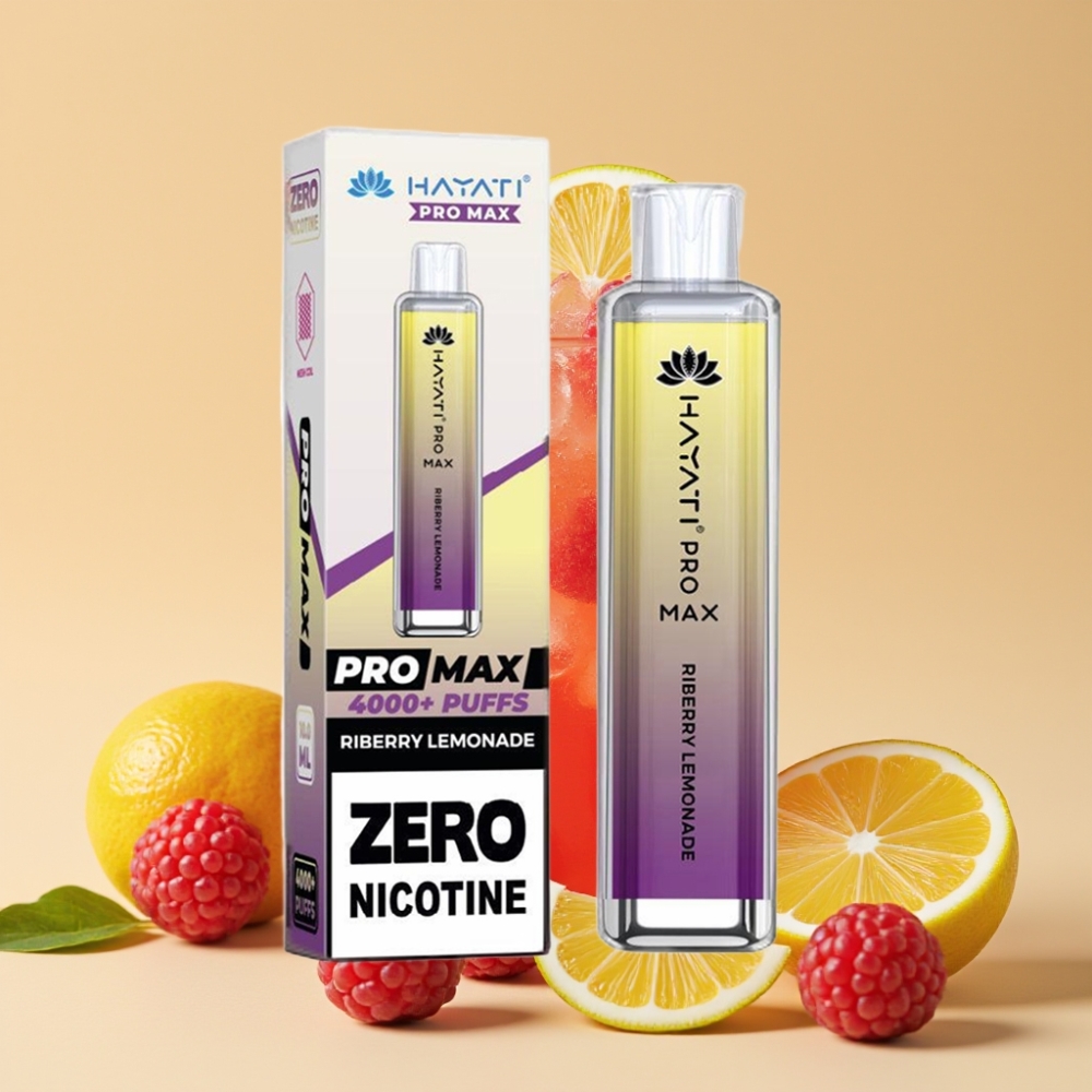 Hayati Pro Max 4000 Puffs Jednokratni Vape Malina Limunada – Dual 1.1 Ohm Mesh Coil, 1400mAh, 2ml/10ml