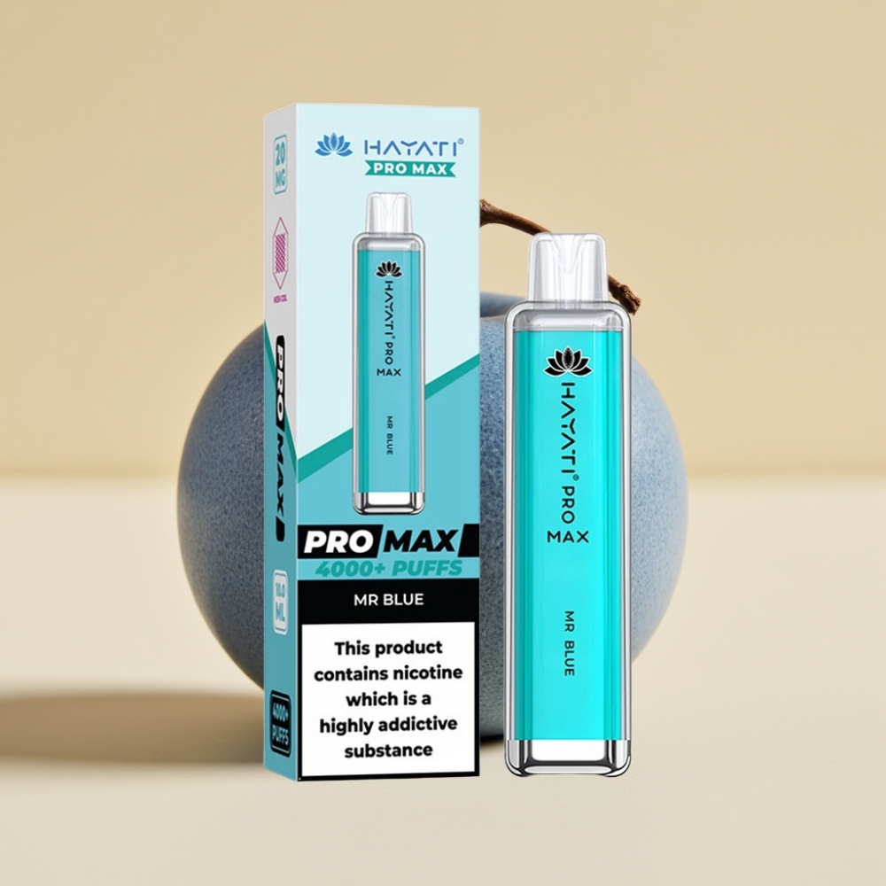 Hayati Pro Max 4000 Puffs Jednokratni Vape Plava with Dual 1.1 Ohm Mesh Coil & 1400mAh Battery
