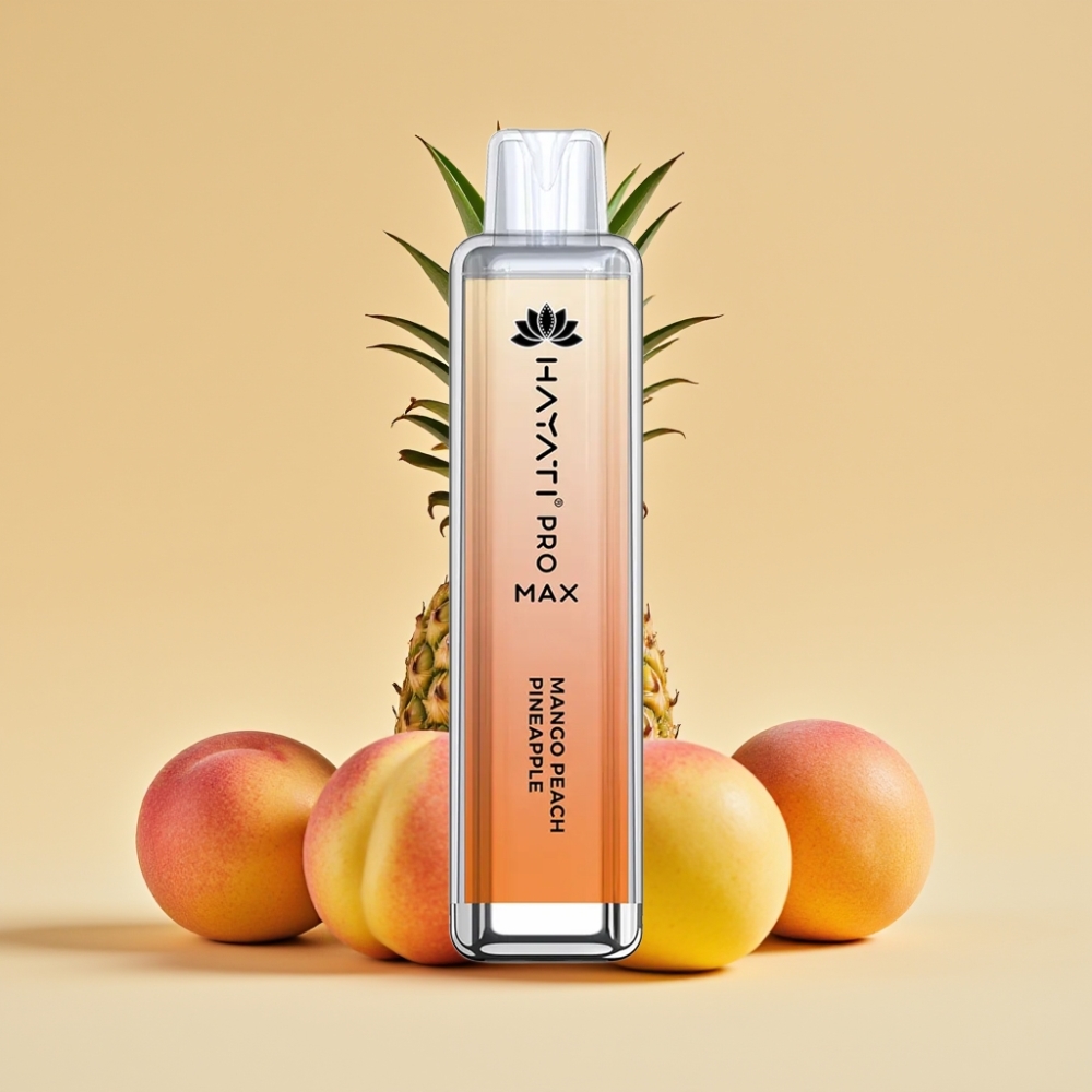 Hayati Pro Max 4000 Pufova Jednokratni Vape Mango Breskva Ananas, 1400mAh, Dual Mesh Coil