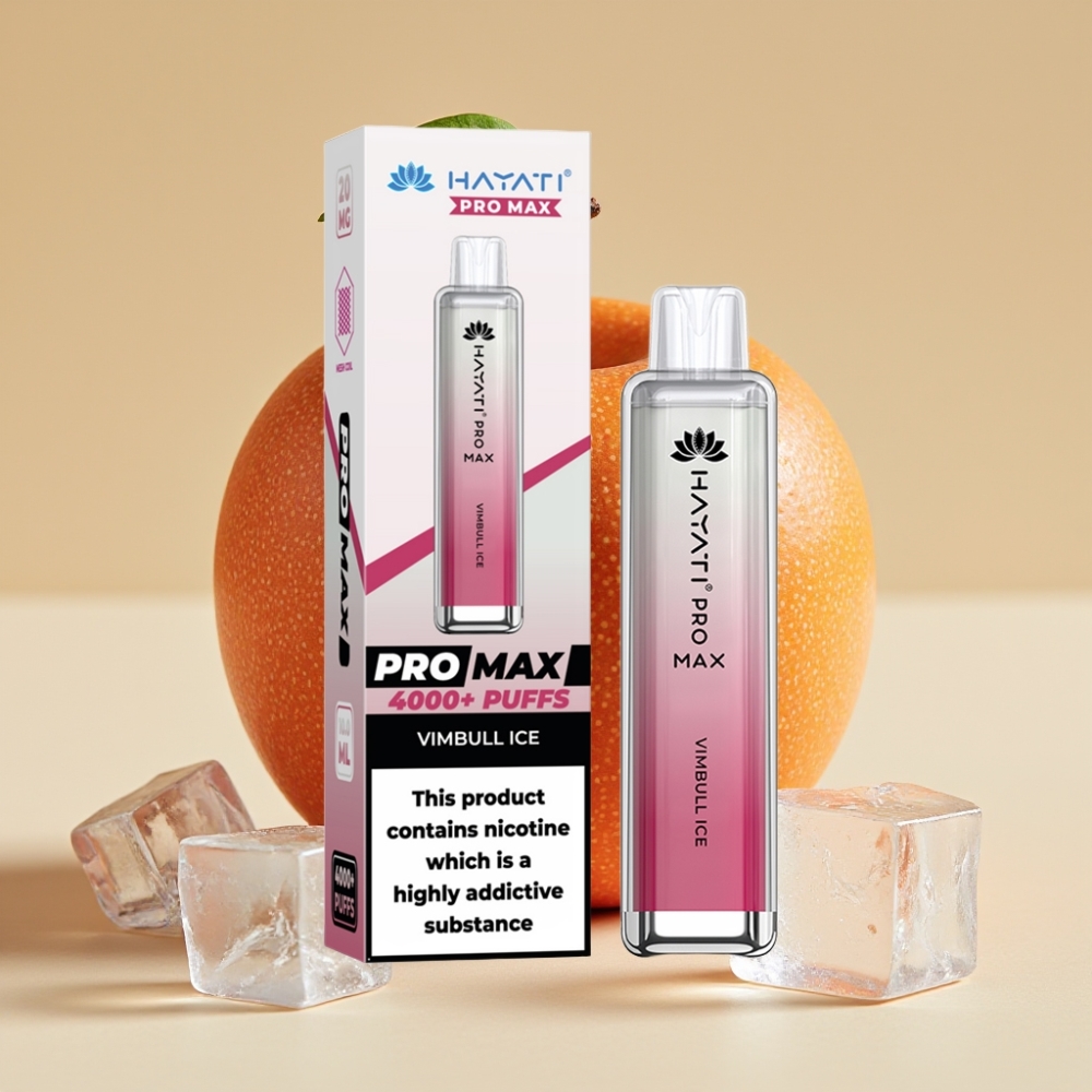 Hayati Pro Max 4000 Pufova Jednokratni Vape Vimbull Led sa 1400mAh Baterijom i Dual Mesh Coil