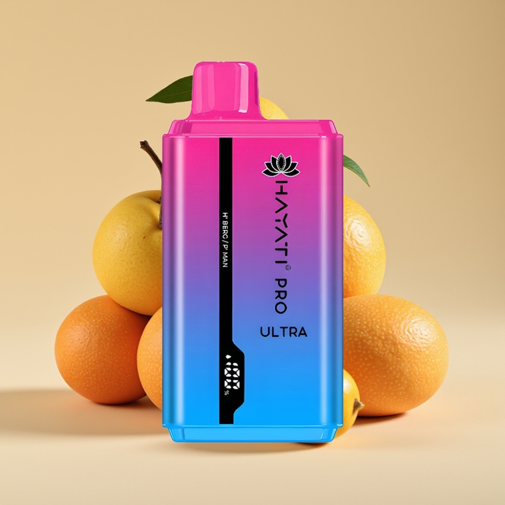 Hayati Pro Ultra 15000 Puffova Dispozabil Vape - H' Berg P' Man Aroma, 2×12ml, 2% Nikotina