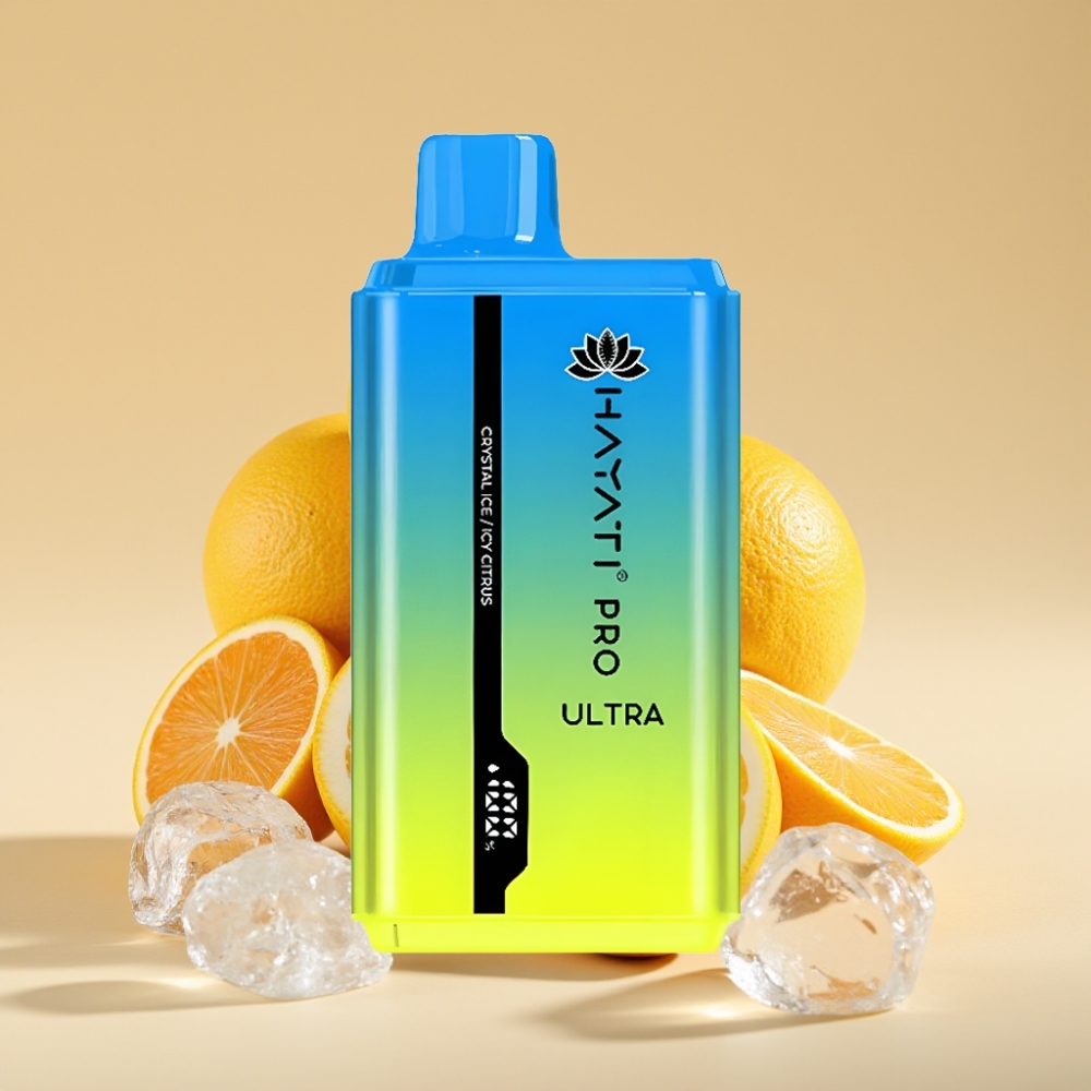 Hayati Pro Ultra 15000 Puffs Dispozabil Vape Kristal Led Ljuti Citrus 2×12ml 2% Nikotina