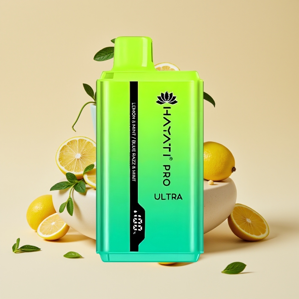 Hayati Pro Ultra 15000 Puffs Dispozabil Vape Limeta & Mentol Plava Malina & Mentol 2×12ml 2% Nikotina