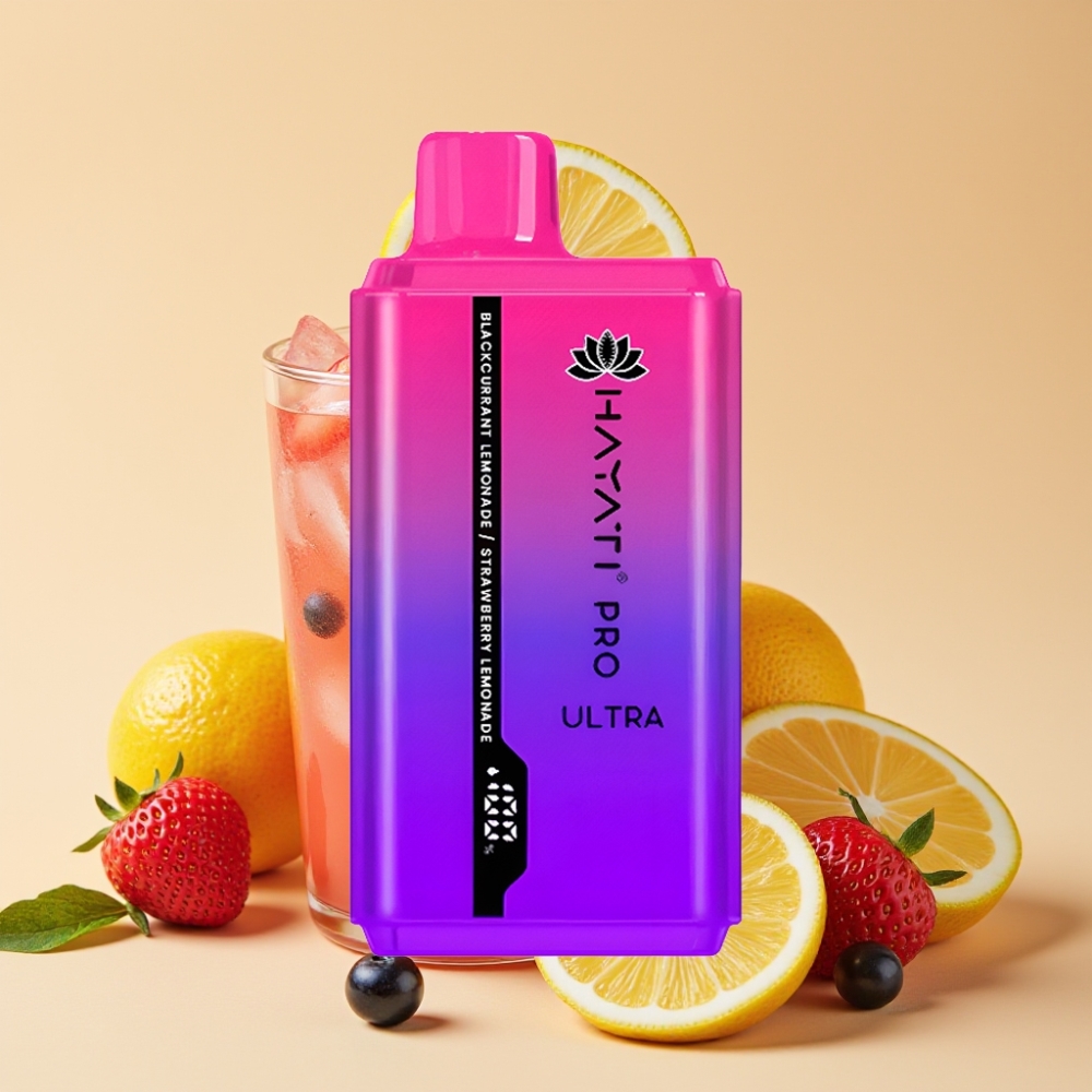 Hayati Pro Ultra 15000 Puffs Jednokratni Vape 2×12ml 2% Nikotina Crna Ribizla Limunada Jagoda Limunada