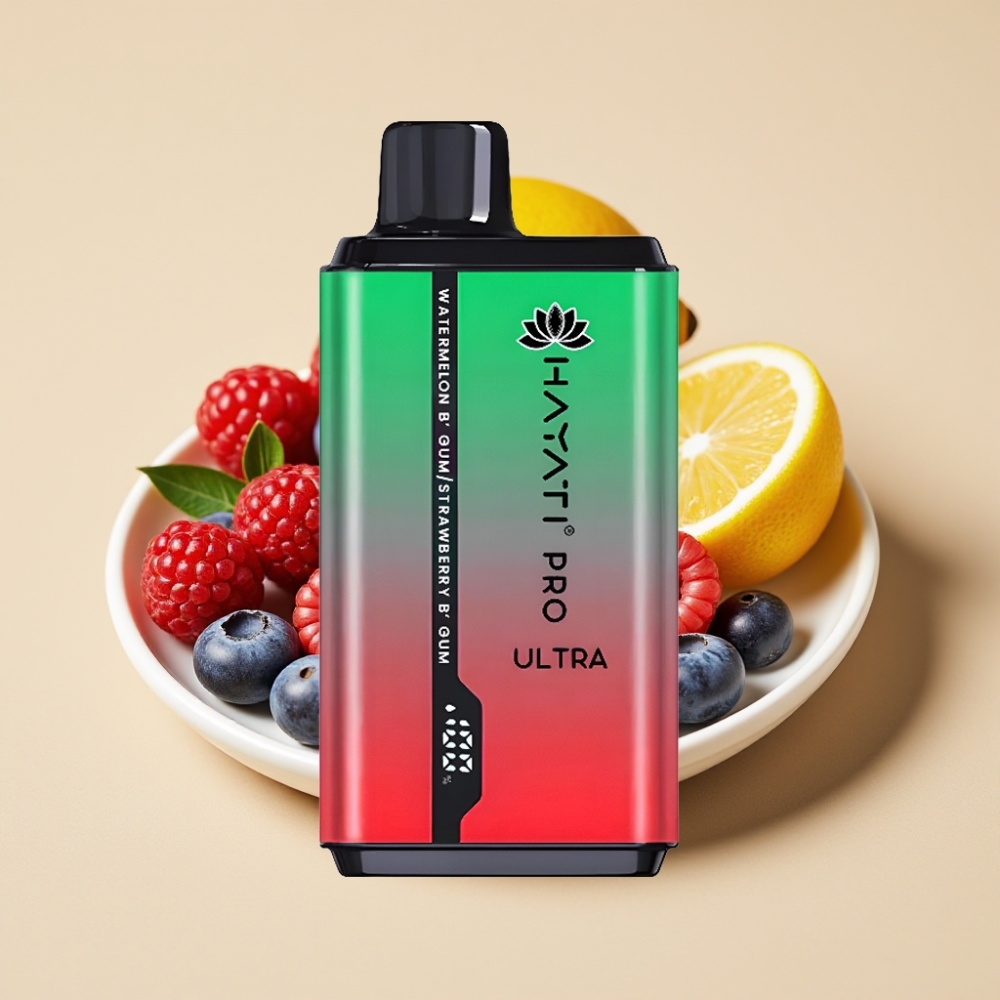 Hayati Pro Ultra 15000 Puffs Jednokratni Vape 850mAh 24ml 2% Nikotina Borovnica Malina Trešnja Limun & Borovnica
