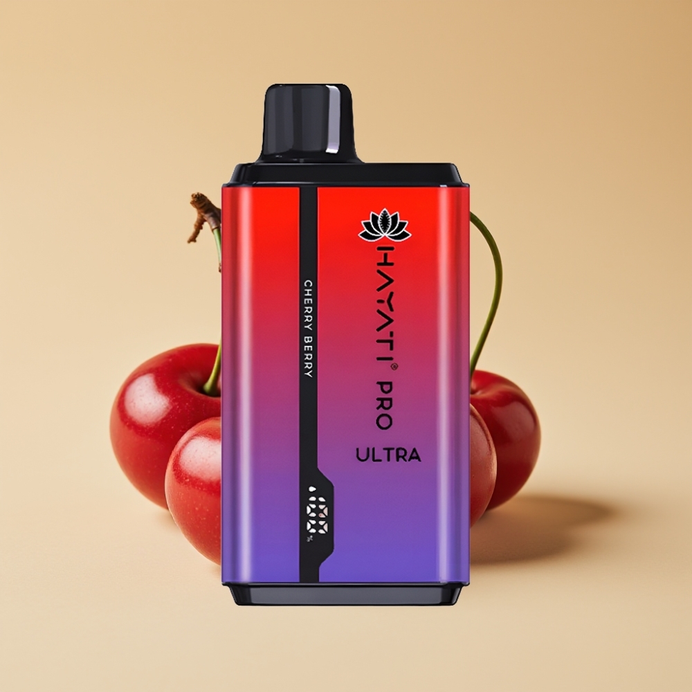 Hayati Pro Ultra 15000 Puffs Jednokratni Vape 850mAh 24ml 2% Nikotina Trešnja Bobica
