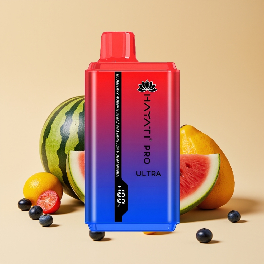 Hayati Pro Ultra 15000 Puffs Jednokratni Vape Borovnica Hubba Bubba Lubenica Hubba Bubba 850mAh 24ml 2% Nikotina 49 Ukusa