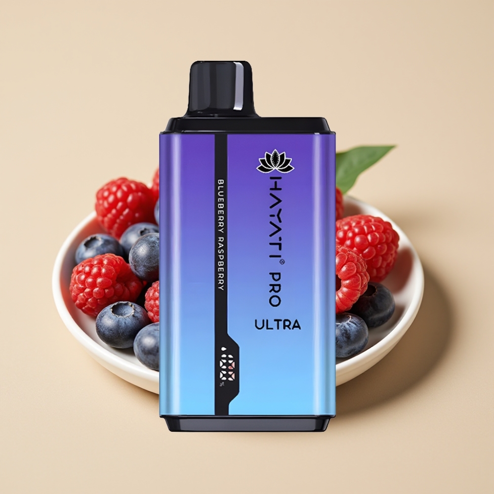 Hayati Pro Ultra 15000 Puffs Jednokratni Vape Borovnica Malina sa 850mAh baterijom i 2×12ml tečnosti